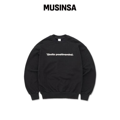 DIMITO NATURE SWEATSHIRT 黑色韩国官网直邮进口MUSINSA