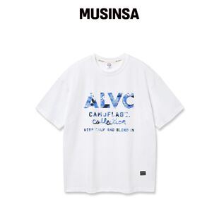 ALVINCLO ALVC 卡莫风格宽松短袖T恤 AST4776 (2韩国官网直邮进口