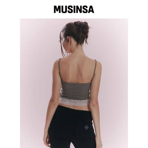 PLEASENOFOLLOW 新款高腰喇叭裤（黑色） MUSINS韩国官网直邮进口