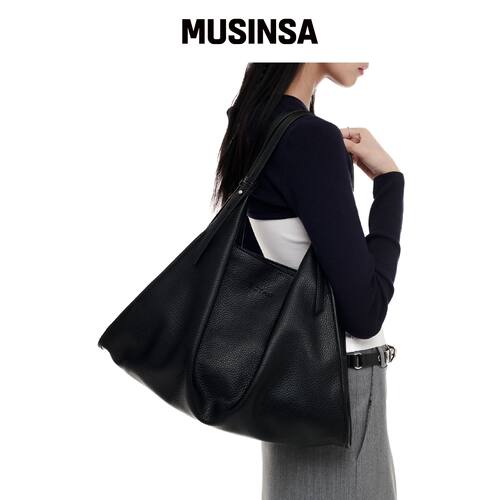 ECTAR loose big bag - 宽松大包 [黑色] MUSINS韩国官网直邮进口