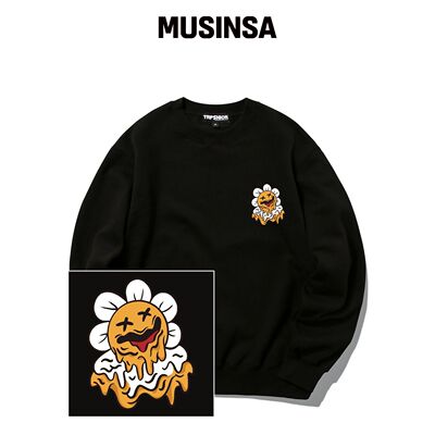 TRIPSHION MELTING DAISY LOGO 圆领 - VLACK韩国官网直邮进口