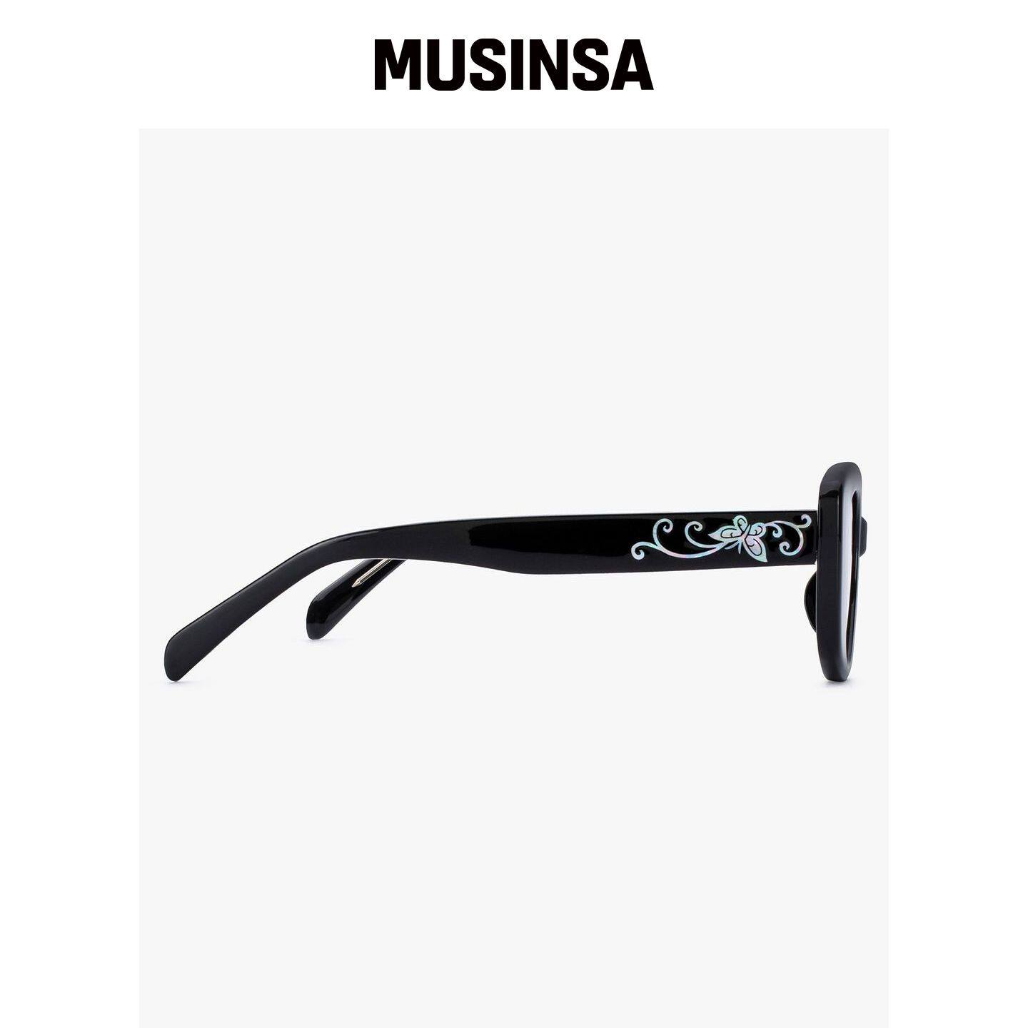RECLOW 眼镜贝壳太阳镜黑色墨镜潮流 MUSINSA韩国直邮官方正品