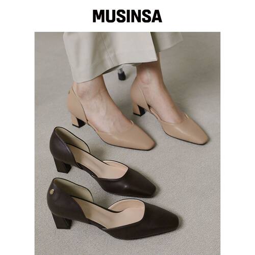 SAPPUN RENIVE 方头高跟鞋 (5/7cm) MUSINSA韩国官网直邮进口