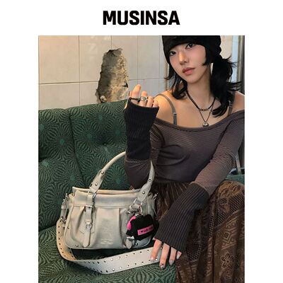 SQUARELINE NOX Mini 迷你包_浅灰色 MUSINSA韩国官网直邮进口