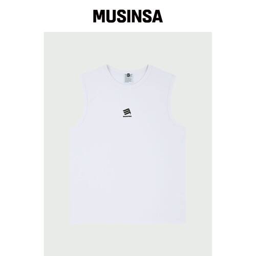MAVRK M ACTIVE ICON 日常无袖衫 WHITE韩国官网直邮进口MUSINSA