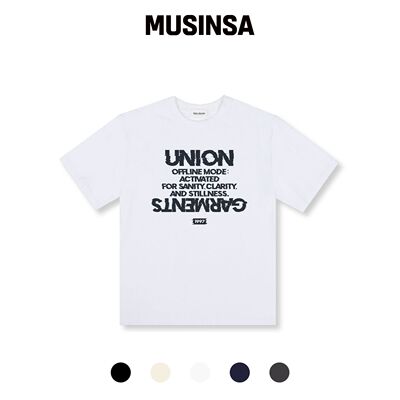 UNION GARMENTS OFFLINE 宽松版型短袖T恤 5种颜韩国官网直邮进口