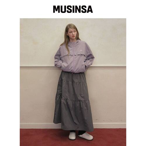 TWEE 朱尔蕾丝尼龙蛋糕长裙子 MUSINSA韩国官网直邮进口