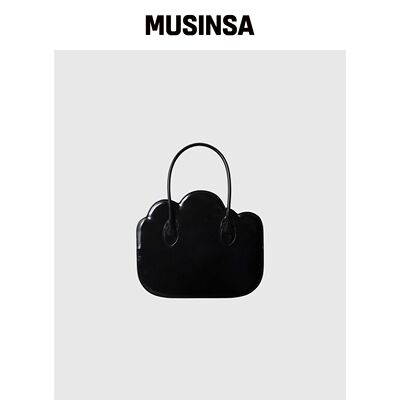 NIEEH CLOUD BAG_PATENT BLACK韩国官网直邮进口MUSINSA