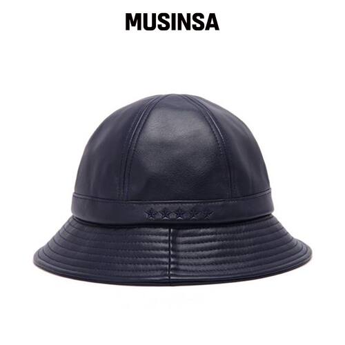 PIECE MAKER 5STAR LEATHER BUCKET HAT (婴儿) 韩国官网直邮进口