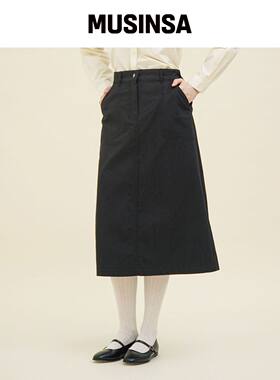 CHIQUITA 毛绒裙子 (LIE DENIM) VLACK 243403SB韩国官网直邮进口