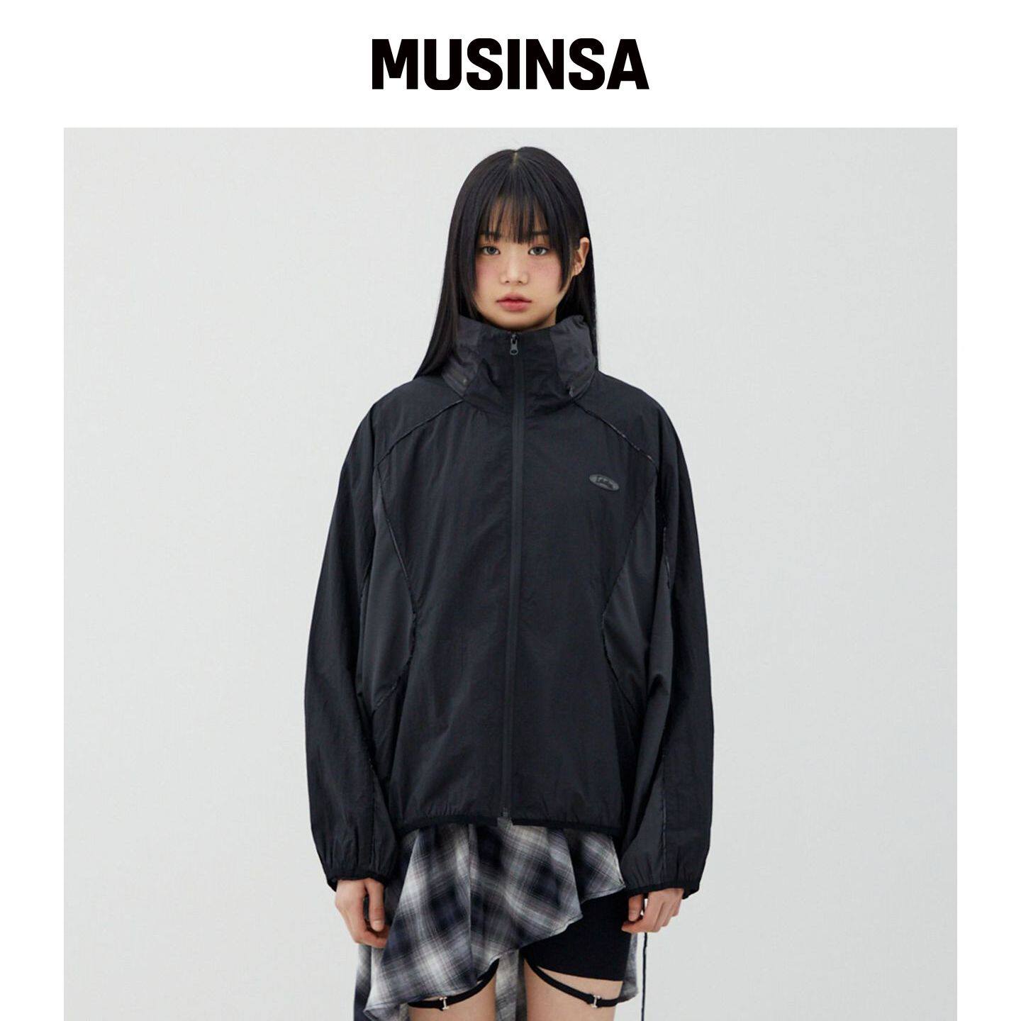 LALAFOX HIDDEN HOODIE WINDSTOPPER 外套 BLACK韩国官网直邮进口
