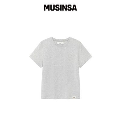 GLOWNY G SOFT FITTED TEE (混色灰) MUSINSA韩国官网直邮进口