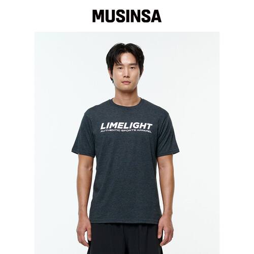 LIMELIGHT APPAREL LIME LIGHT T恤（炭灰色混合韩国官网直邮进口