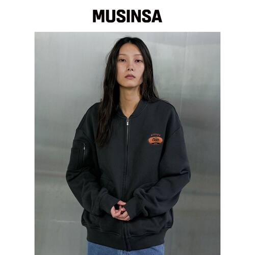 ORDES 拉链卫衣外套-炭灰色 MUSINSA韩国官网直邮进口