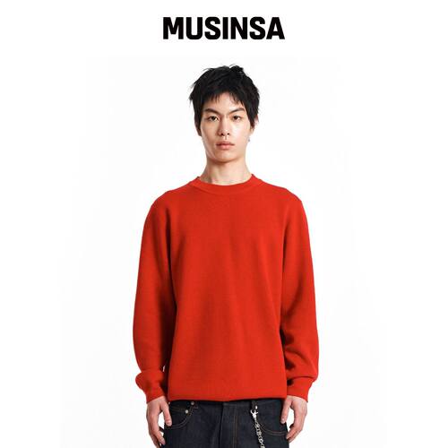 KICHUL Eclipse 可翻转针织衫（红色） MUSINSA韩国官网直邮进口