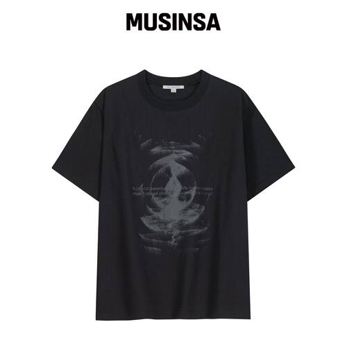 SLOW ACID 敦威夫短袖T恤 [黑色] MUSINSA韩国官网直邮进口