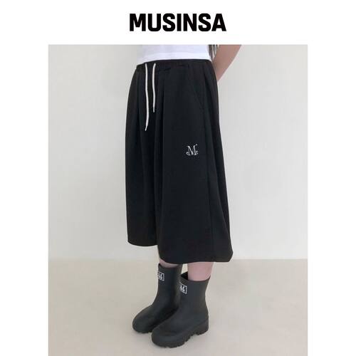 MUCENT 刀 4 皱褶伯穆达半包热裤子男女通用 MUS韩国官网直邮进口
