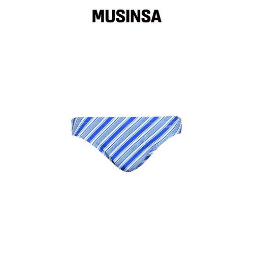 51PERCENT 不规则条纹泳裤 - 海洋蓝 MUSINSA韩国直邮官方正品