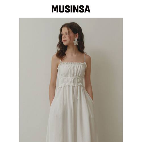 MURMURE 睫毛膏绑带长款连衣裙_Fescara Dress韩国官网直邮进口