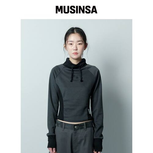 COIRIS 利吉特高领拼色长袖T恤 秋款女装MUSINSA韩国官网直邮进口