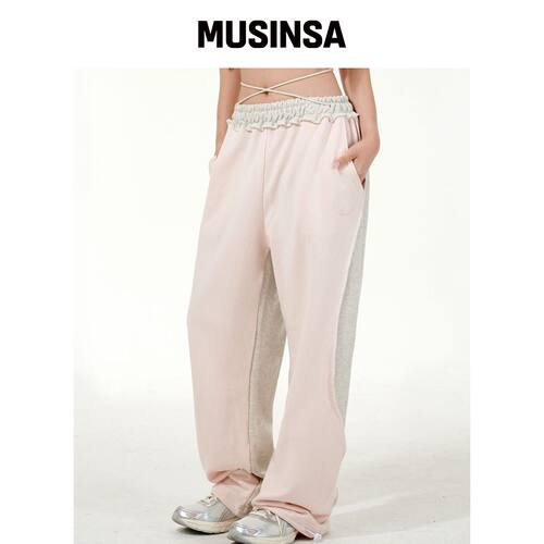 PIECE MAKER EX RAW SWEAT PANTS (粉色)韩国官网直邮进口