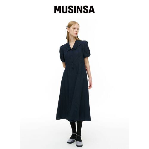 MA JOURNEE 皱褶感蓬松相机连衣裙_婴儿 MUSINSA韩国官网直邮进口