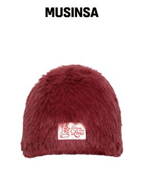 LMC HAIRY UNCUFFED BEANIE 深红色韩国官网直邮进口