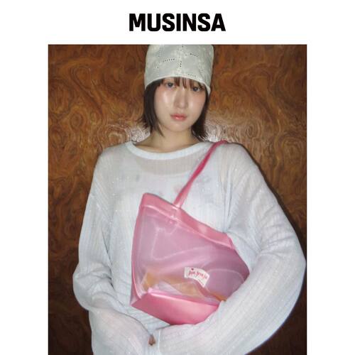 FUNFROMFUN 网状手提包，粉色 MUSINSA韩国直邮官方正品