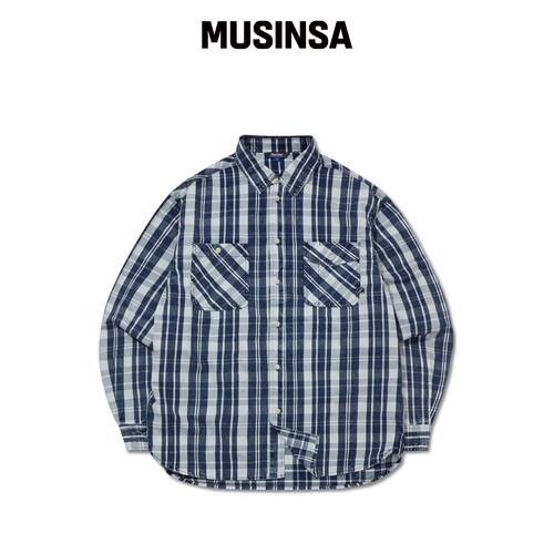 PENFIELD 水洗INDIGO格纹衬衫 INDIGO_FS2WR01U韩国官网直邮进口