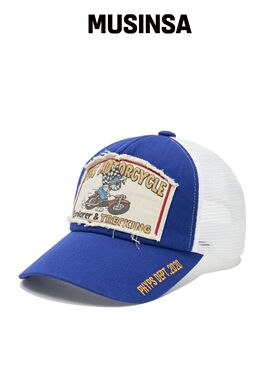 PHYPS MOTORCYCLE 骑熊网眼球帽 蓝色韩国官网直邮进口MUSINSA