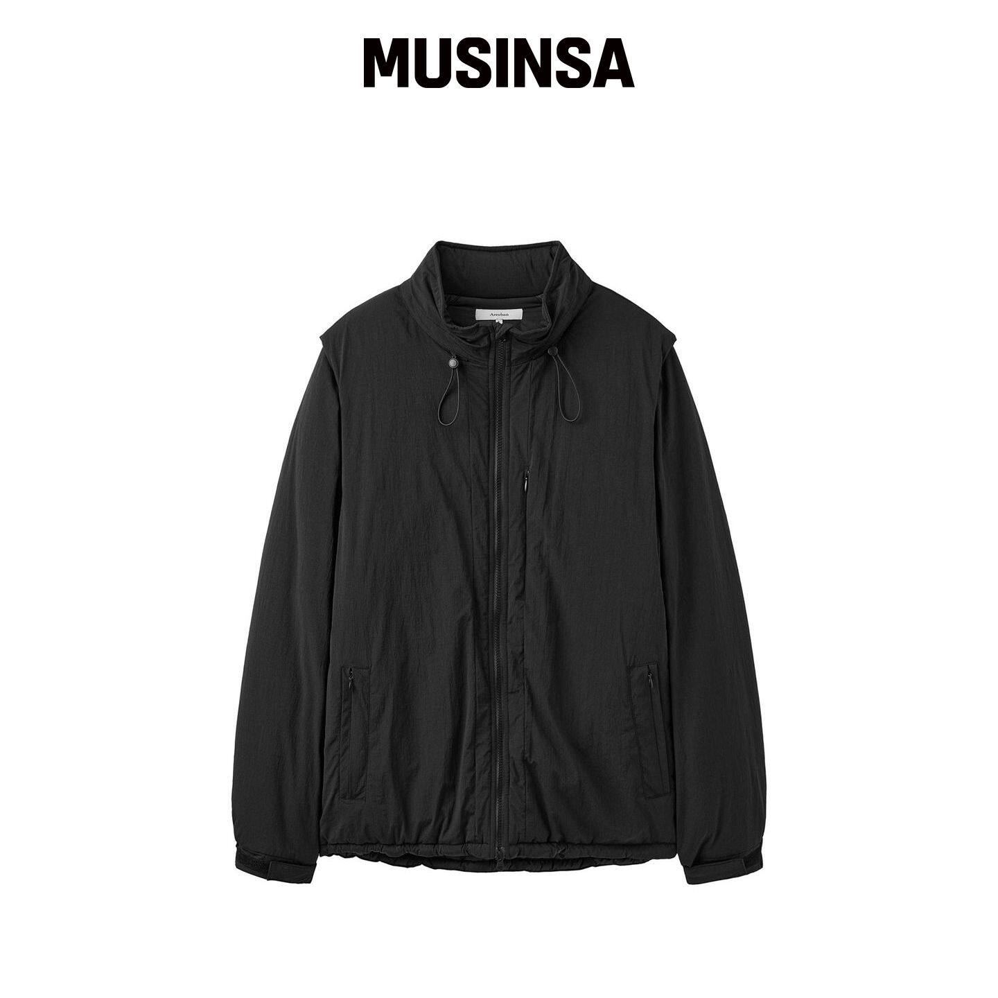 AREUBAN 实用填充背心夹克_黑色 MUSINSA韩国直邮官方正品