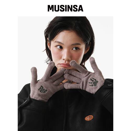 PIECE MAKER PCE PAW SMART GLOVES (MOCHA)韩国官网直邮进口
