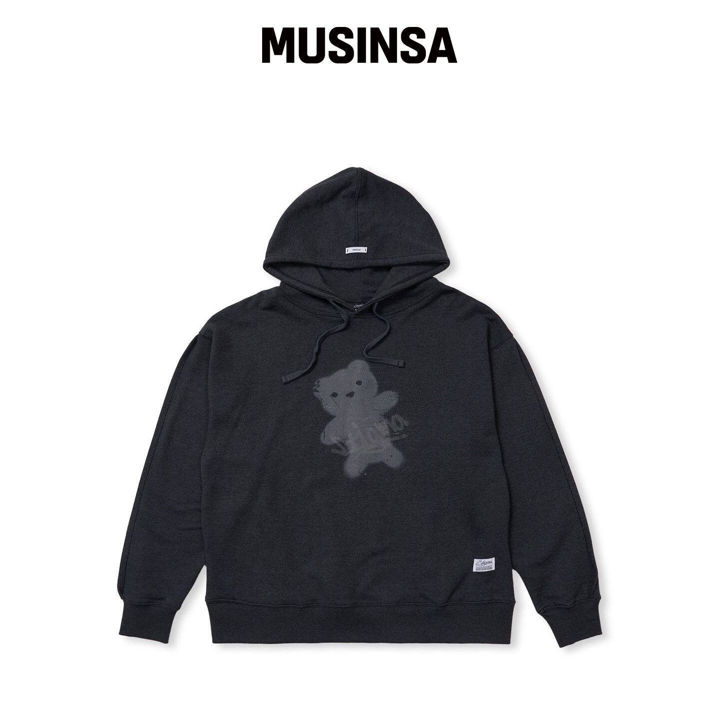 STIGMA TOY BEAR 连帽卫衣炭灰色 MUSINSA韩国官网直邮进口