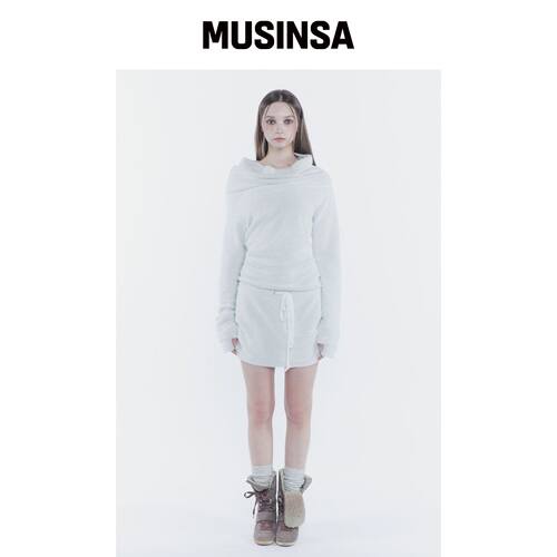 PAINORPLEASURE MISTY 宽松连衣裙 浅灰色 MUSIN韩国官网直邮进口