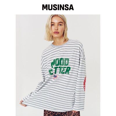 MOODBETTER SUNRISE ELBOW STRIPE LONG SLEEVE 韩国官网直邮进口