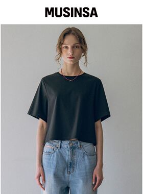 VANONE ATELIER A3488 ROUJE PARIS短款T恤_黑色韩国官网直邮进口