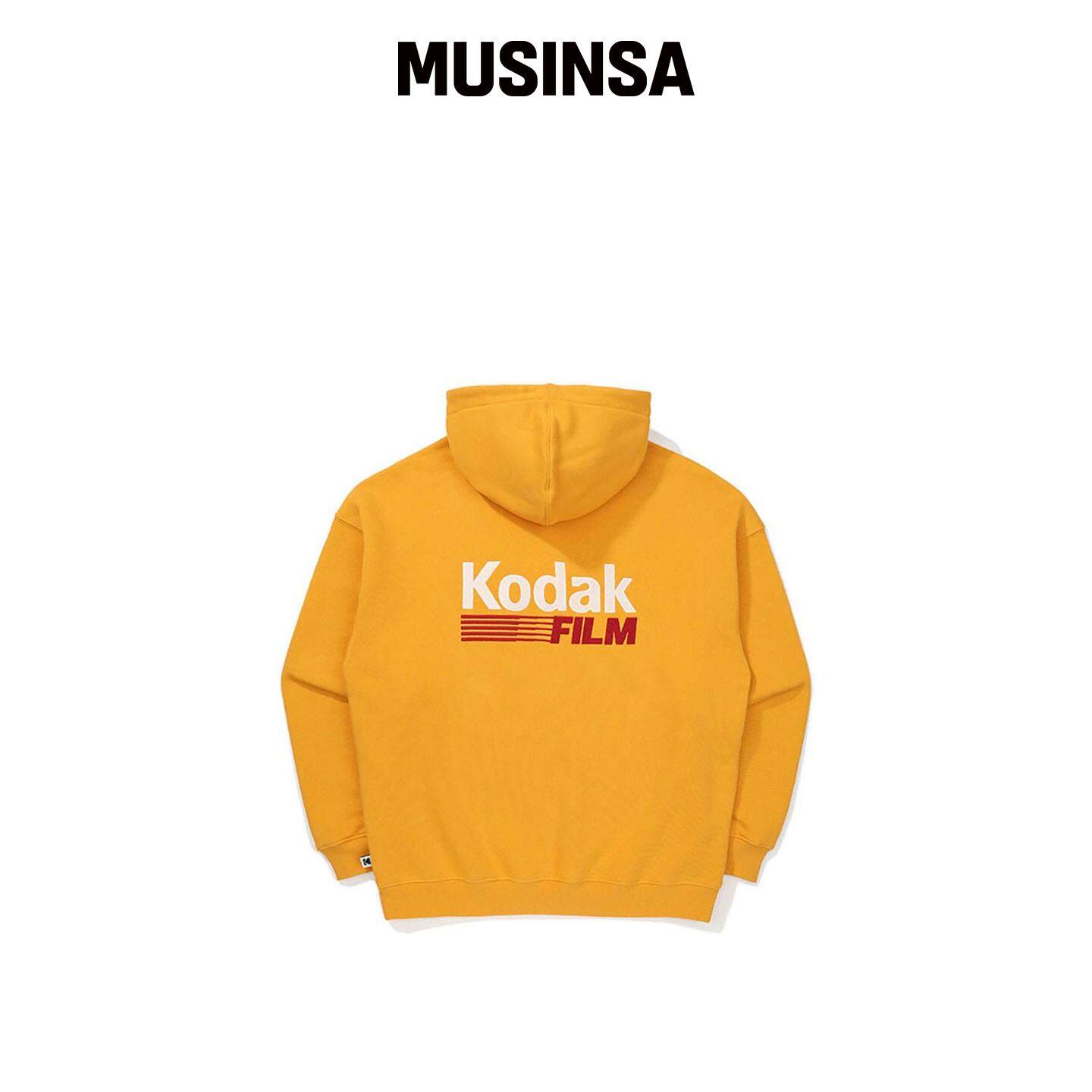 KODAK EVERLOOP 大logo 连帽T恤 YELLOW MUSINSA韩国官网直邮进口