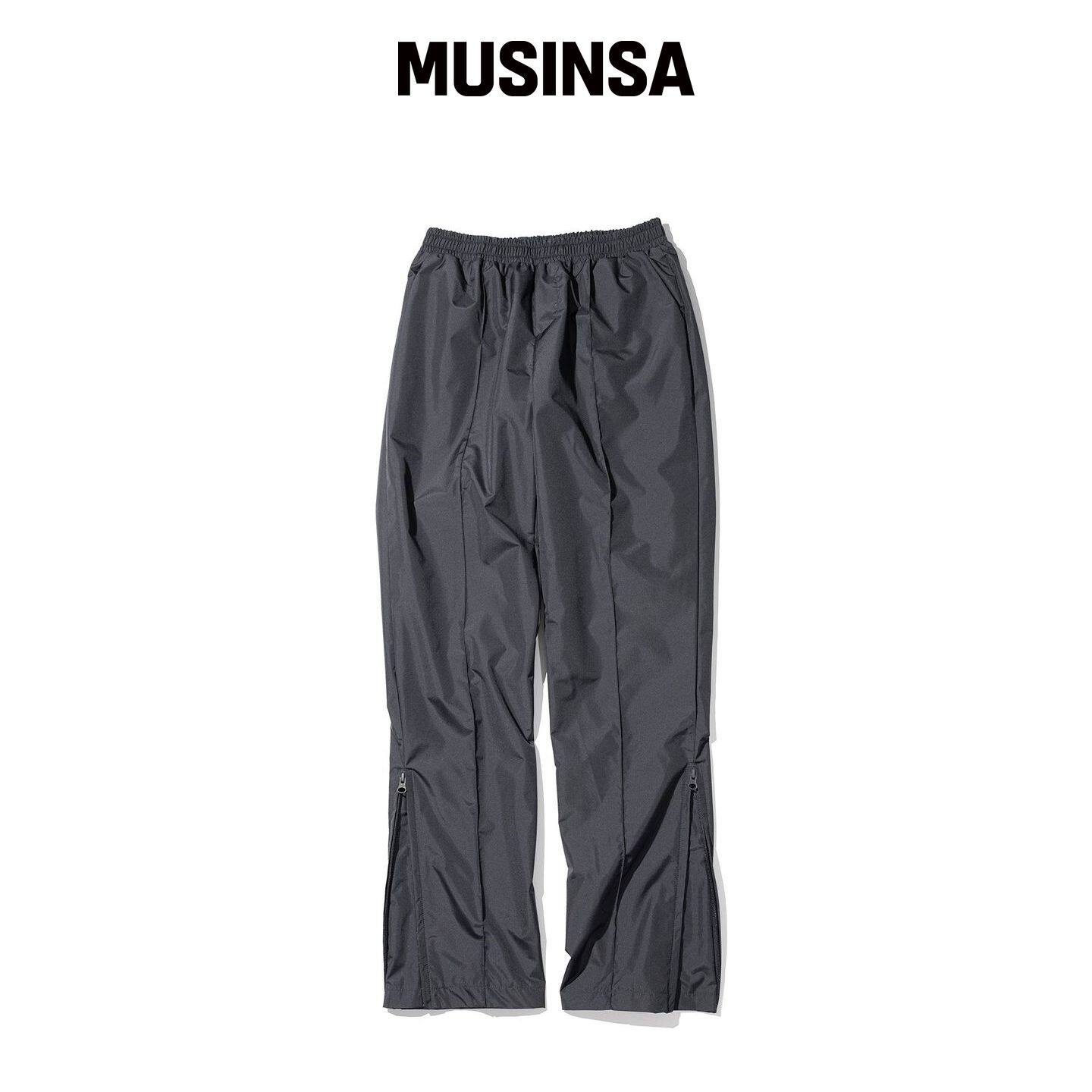 MASSNOUN 3层开衩拉链热裤子 MFTTP001-DG MUSIN韩国官网直邮进口