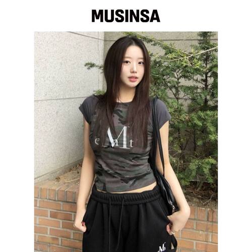 MUCENT RUPIN CAMO 套头短袖T恤 (2 KOLOR) MUSI韩国官网直邮进口