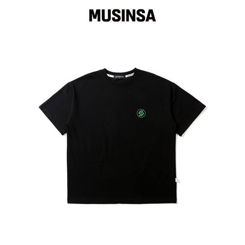 SEARCH410 ES LOGO 半高领T恤 VLACK韩国官网直邮进口MUSINSA