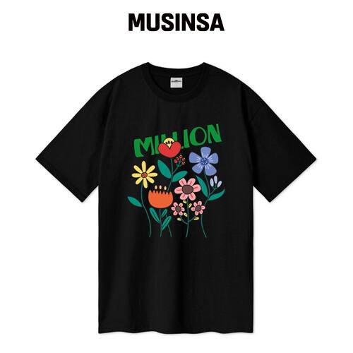 MILLION DAY MILLION GROW FLOWER OVER T-SHIRT韩国官网直邮进口