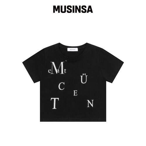 MUCENT 毛绒拼图短袖T恤（3种KOLOR） MUSINSA韩国官网直邮进口