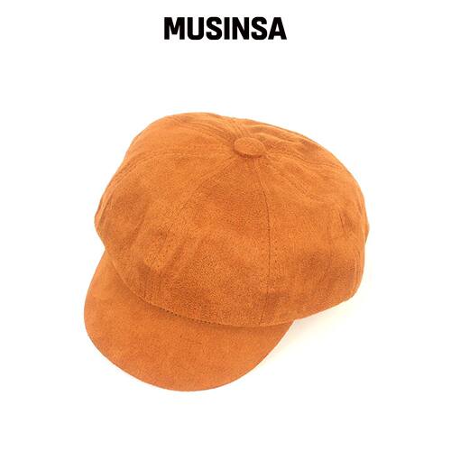 UNIVERSAL CHEMISTRY 棕色绒面报童帽 MUSINSA韩国官网直邮进口