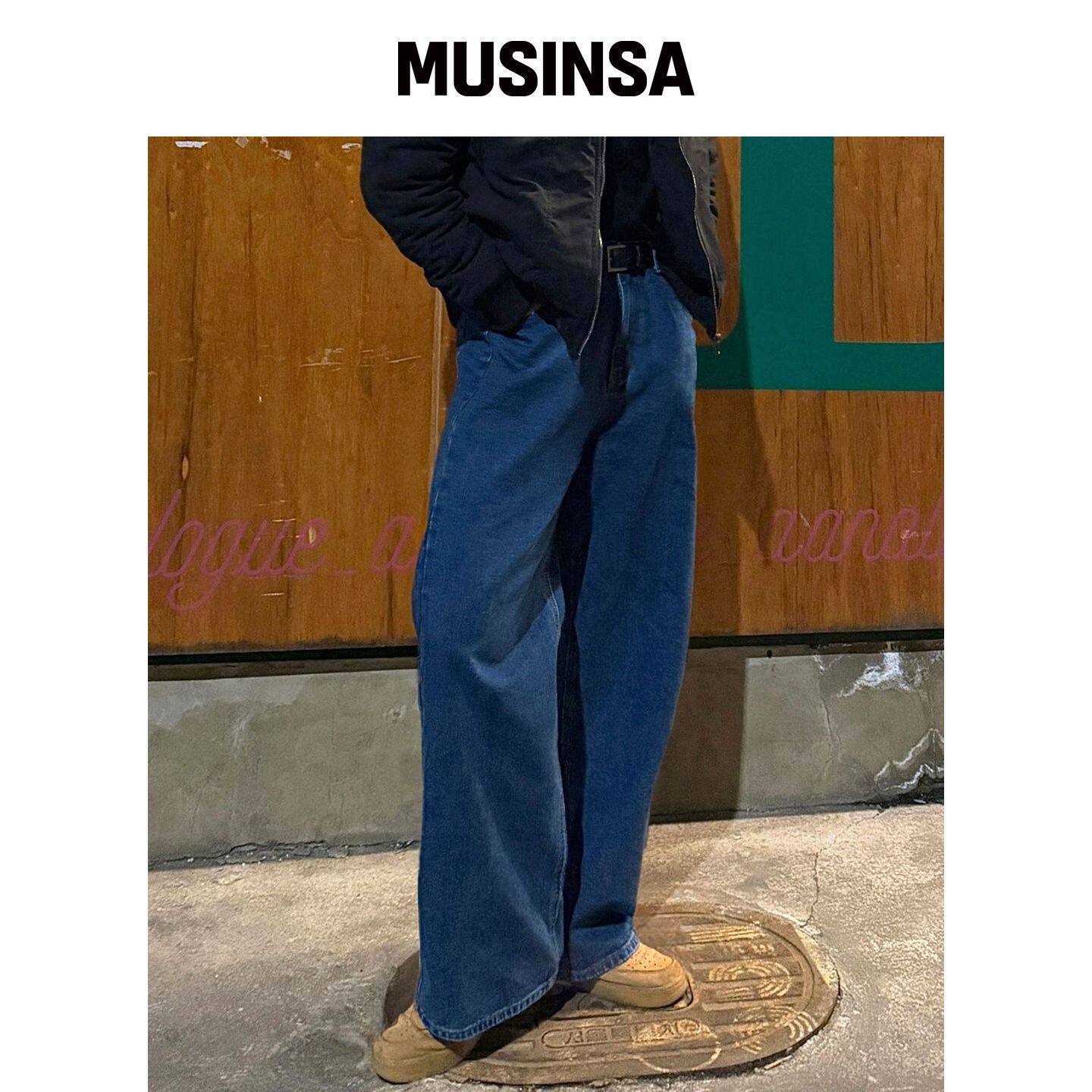 NOTUSUAL 常规宽松牛仔裤 2色 MUSINSA韩国官网直邮进口