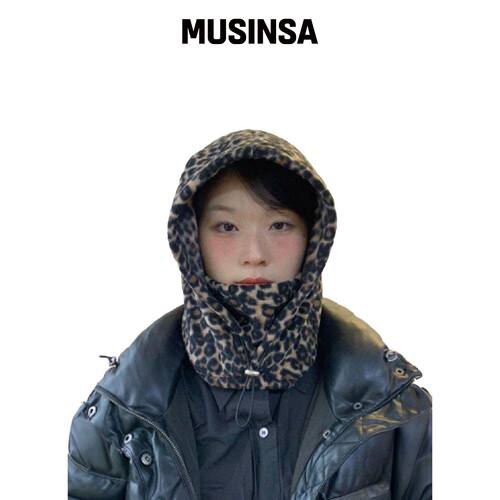 KOOKEESEE VAARA 巴拉克拉法帽_豹纹 MUSINSA韩国官网直邮进口