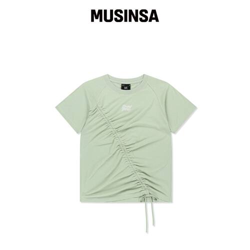 BROWNBREATH W SHIRRING POINT RAGLAN TEE - 青韩国官网直邮进口