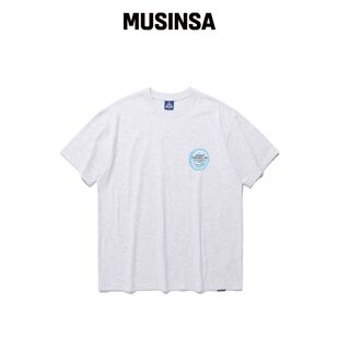 ISTKUNST LOGO&SMILEY TEE_浅灰色(IK2DMMT500A)韩国官网直邮进口