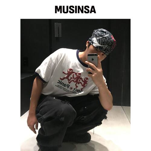 HOODHOOD Three ILLY 短款短袖T恤 WHITE MUSINS韩国官网直邮进口