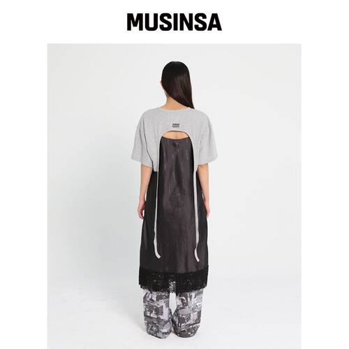 s/e/o UPSIDE DOWN T-SHIRT_GRAY韩国官网直邮进口MUSINSA