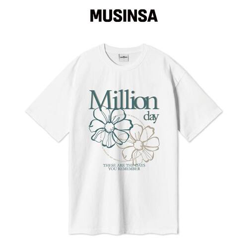 MILLION DAY MILLION BLOSSOM T恤 MUSINSA韩国直邮官方正品